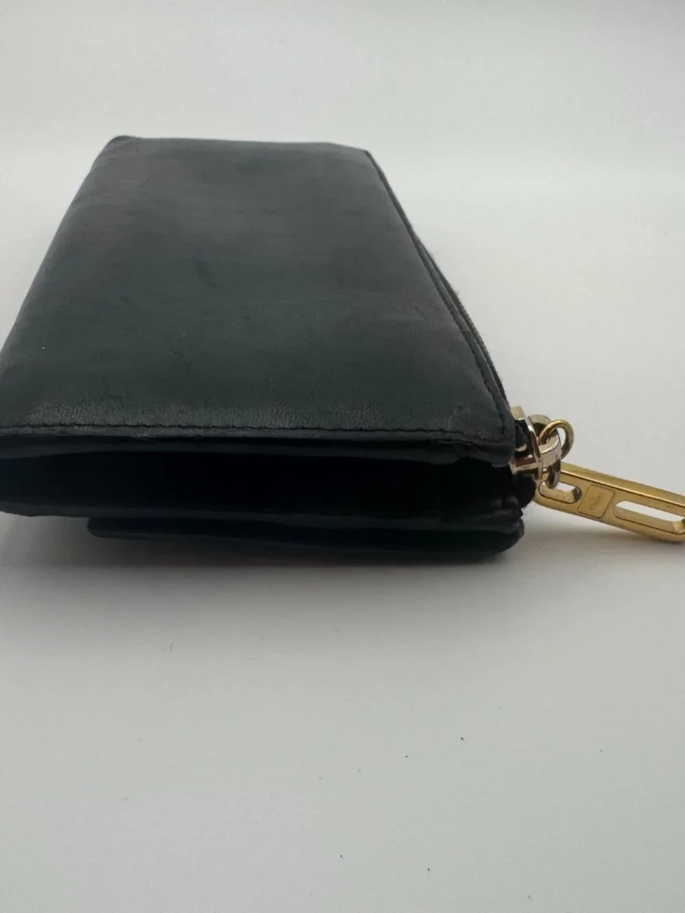 Chloe Bobbie Black Lambskin Leather Bow Long Wallet